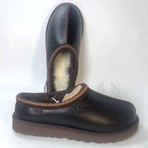 UGG Tasman Leather Ironwood Regen Men Slippers Winter Shoes Size US13